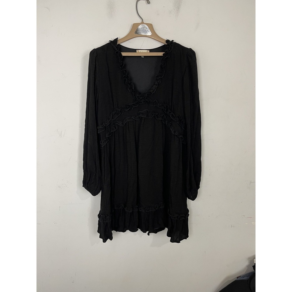 Altard State Womens Dress Medium Black Gothic Whimsigoth Emo Witchy Babydoll